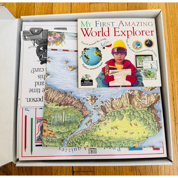 My First Amazing World Explorer CD-ROM Activity Pack 1996 Windows & Mac NEW - Picture 2 of 6